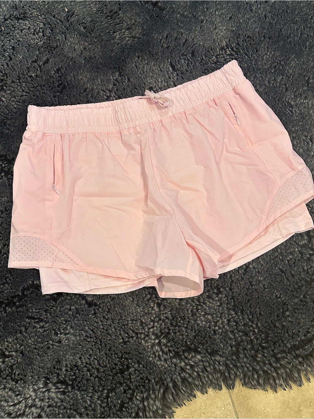 NWOT Ulta Light Pink Women's Athletic Shorts with Compression Shorts